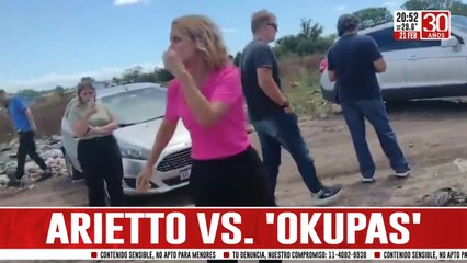 Florencia Arietto contra los "okupas" en la mega toma de Los Hornos