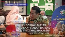 Momen Jokowi Diajak Foto saat Makan Bareng Menteri di Mal Makassar