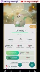 Pokémon GO-Evolving Shiny Flower Crown Chansey