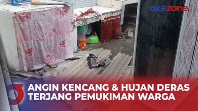Angin Kencang dan Hujan Deras Terjang Pemukiman Warga di Tulang Bawang, Lampung