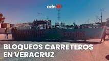 En Veracruz la falta de agua hace que familias realicen bloqueos en carreteras