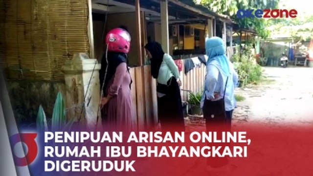 Sejumlah Ibu Rumah Tangga Geruduk Rumah Ibu Bhayangkari akibat Arisan Online