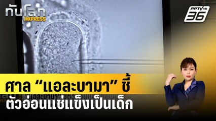 ศาล “แอละบามา” ชี้ตัวอ่อนแช่แข็งเป็นเด็กภายใต้กม.รัฐ | ทันโลก EXPRESS | 22 ก.พ. 67