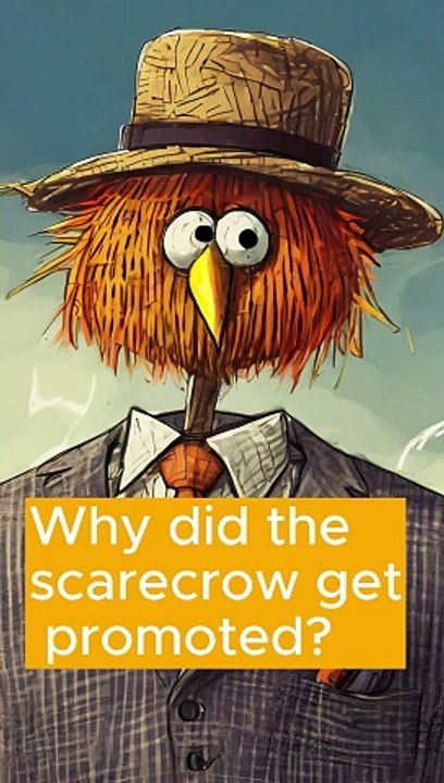 Office Jokes - Why did the scarecrow get promoted?