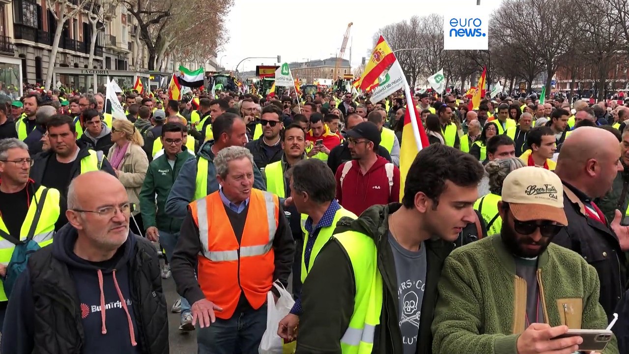 So verlief die große Bauerndemonstration in Madrid