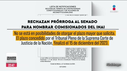 Norma Piña rechazó prórroga del Senado para nombrar a dos comisionados del INAI