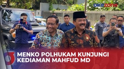 下载视频: Menko Polhukam Hadi Tjahjanto Kunjungi Kediaman Mahfud MD