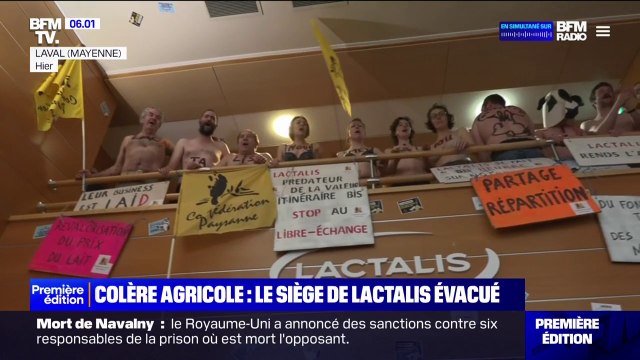Colère des agriculteurs: les 200 manifestants qui occupaient le siège de Lactalis à Laval délogés par la police