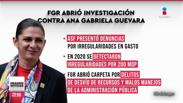 FGR investiga a Ana Gabriela Guevara por desvío de recursos en la Conade