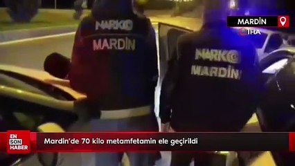 Mardin’de 70 kilo metamfetamin ele geçirildi