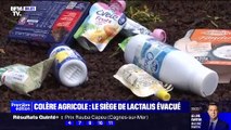 Mayenne : Les agriculteurs qui avaient envahi le siège social du groupe Lactalis à Laval ont été évacués dans la nuit par les CRS alors qu'ils souhaitaient la nuit sur place