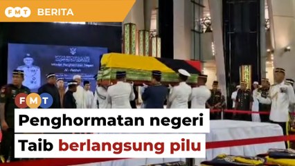 Suasana pilu selubungi istiadat penghormatan negeri Taib