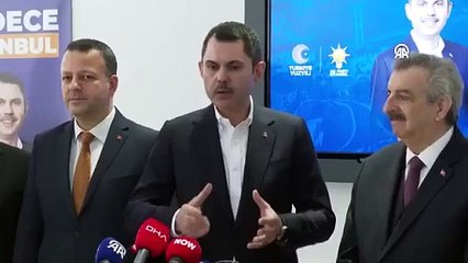 Murat Kurum "Kanal İstanbul" sorusunu yine geçiştirdi