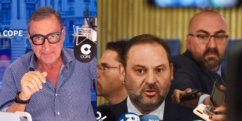 Carlos Herrera se hace la gran pregunta a cuenta del asesor de Ábalos: "¿Para cuándo la lona con la cara de Koldo?"