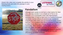 GRADE 11-LISTENING-Vandalism
