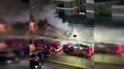 Beylikdüzü’nde market deposunda yangın
