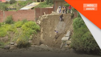Risiko tanah runtuh akibat hujan lebat di Bolivia
