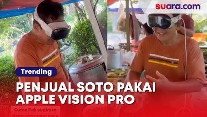 Penjual Soto Pakai Apple Vision Pro untuk Catat Orderan, Netizen: Cyberpunk 2077