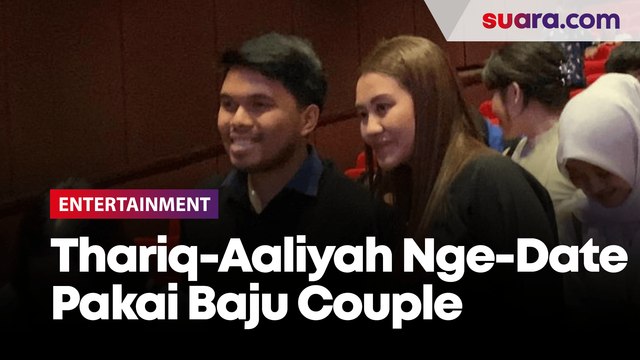 Pakai Baju Couple, Aaliyah Massaid dan Thariq Halilintar Ngedate di Premiere Film Dealova