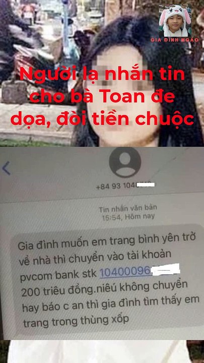 Đăng tìm con lên Facebook, nhận được tin nhắn đòi chuộc 200 triệu đồng