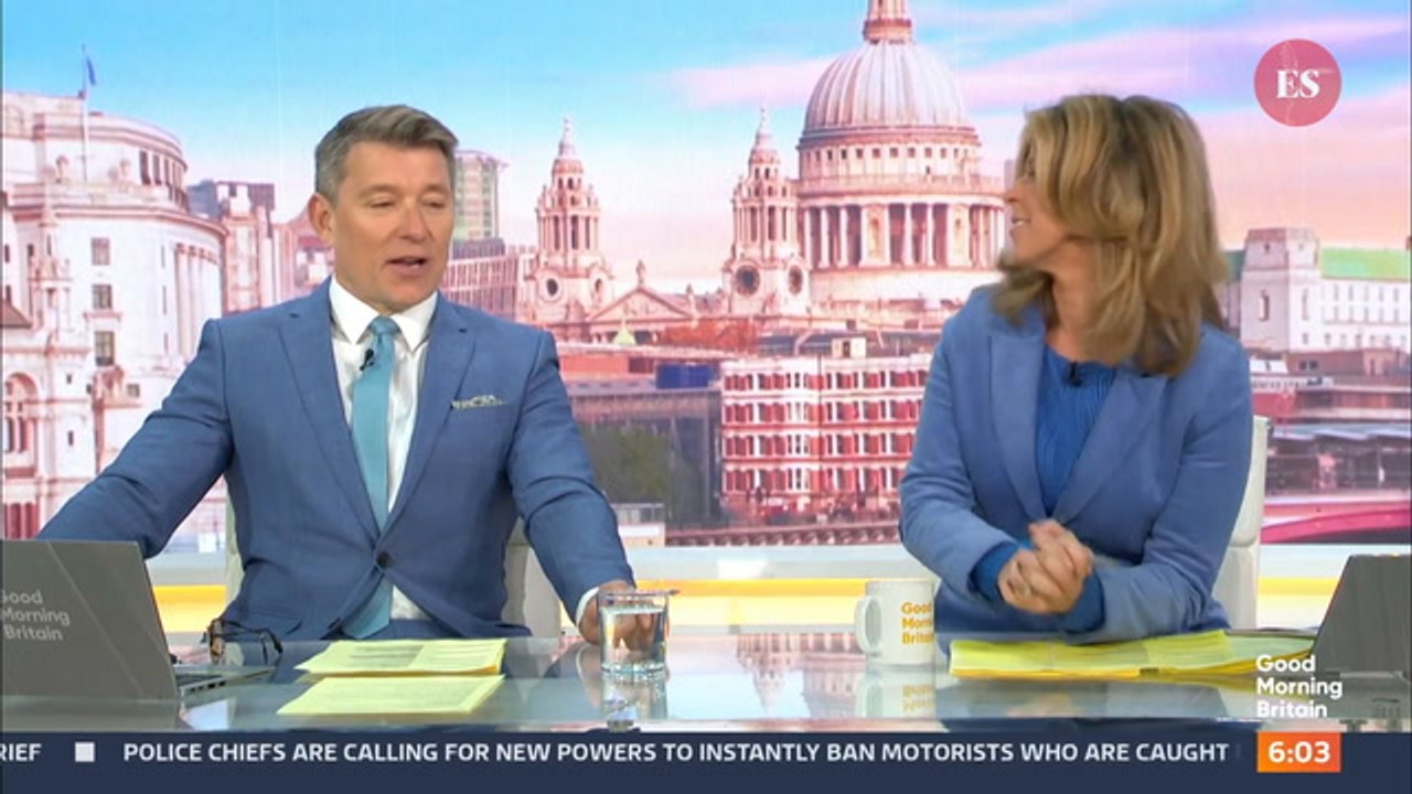 Good Morning Britain's Ben Shephard Takes Playful Dig At Kate Garraway Before This Morning Switch