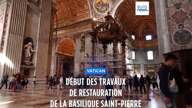 Les travaux de restauration du Baldaquin de la basilique Saint-Pierre débutent au Vatican