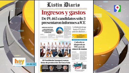 Titulares de prensa dominicana jueves 22 de febrero 2024 | Hoy Mismo
