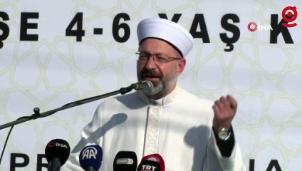 Ali Erbaş  4-6 yaş Kur’an kursu açılışında konuştu: “Milletine hainlik yapanlara karşı nefret besleyen gençler olsun”