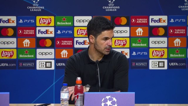 Arsenal's Arteta reacts to their shock 1-0 UCL Last 16 first leg loss to Porto