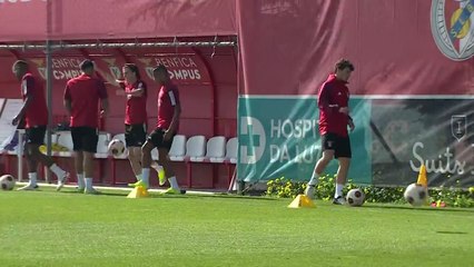 Benfica training ahead of Europa League knockout round  second leg with Toulouse