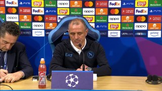 Napoli's Francesco Calzona on their 1-1 UCL last 16 first leg draw with Barcelona