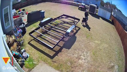 Guy Missing Chair and Falling Caught on Vivint Camera | Doorbell Camera Video