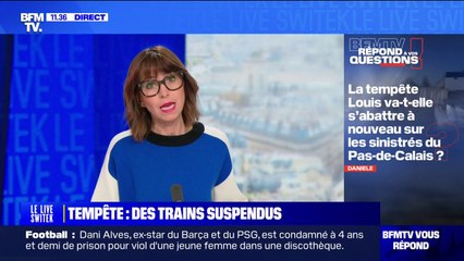 Est-ce que la tempête Louis va perturber les transports ferroviaires? BFMTV répond à vos questions