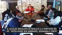 El alcalde socialista de Noalejo a la portavoz del PP: 