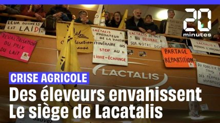 Crise agricole : Des éleveurs envahissent le siège de Lactalis