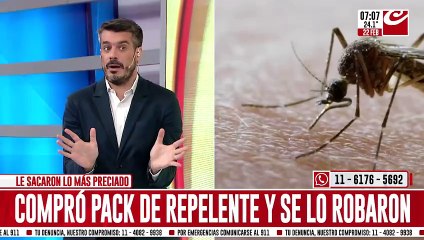 Compró un pack de repelente, lo dejó guardado en el auto y se lo robaron