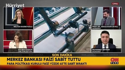 Merkez Bankası faiz kararını açıkladı