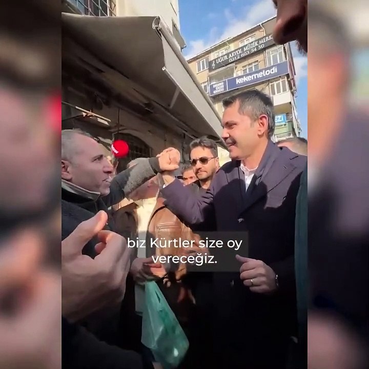 Vatandaş Murat Kurum’a Kürtçe olarak böyle seslendi! Biz Kürtler size oy vereceğiz