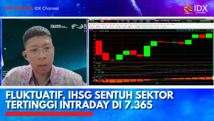 Fluktuatif, IHSG Sentuh Sektor Tertinggi Intraday di 7.365