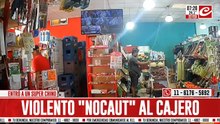 Entró al super chino, le dio un golpe al cajero y se llevó dinero y celulares