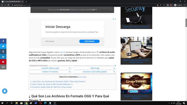 Como CONVERTIR ARCHIVO OGG a MP3 SIN PROGRAMAS (FÁCIL y RÁPIDO)