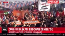 Mitinge damga vuran anlar! Genç kız, attığı sloganla Erdoğan'ın konuşmasını böldü