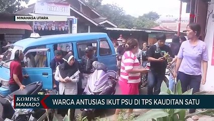 Warga Kauditan Satu Antusias Ikuti Pemungutan Suara Ulang
