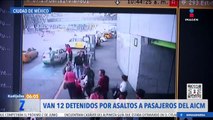 Van 12 detenidos por asaltos a cuentahabientes y pasajeros del AICM