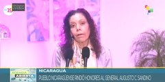 Vicepresidenta de Nicaragua resalta el amor patrio y los principios sandinistas