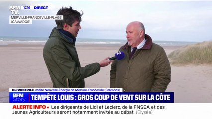 Tempête Louis: des rafales allant jusqu'à 115 km/h dans le Calvados