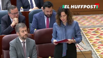 Ayuso, a Más Madrid: "Como sigan por ese camino, se van a quedar todos como el pato, patas arriba"