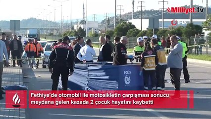 Fethiye’de feci kaza! Otomobil motosikletle çarpıştı: 2 ölü, 1 yaralı