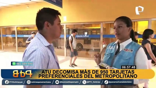 ATU decomisa más de 900 tarjetas preferenciales del Metropolitano que eran utilizadas irregularmente