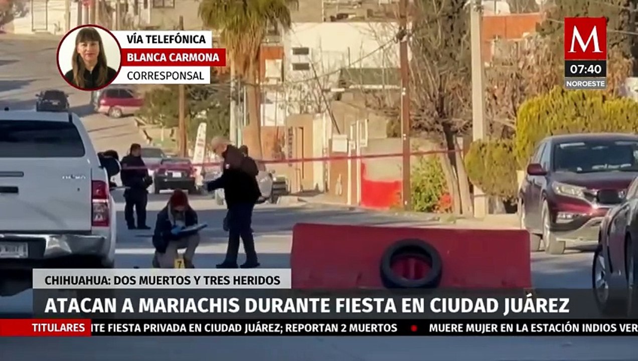 Atacan a mariachis durante fiesta en Ciudad Juárez; hay dos muertos y tres heridos